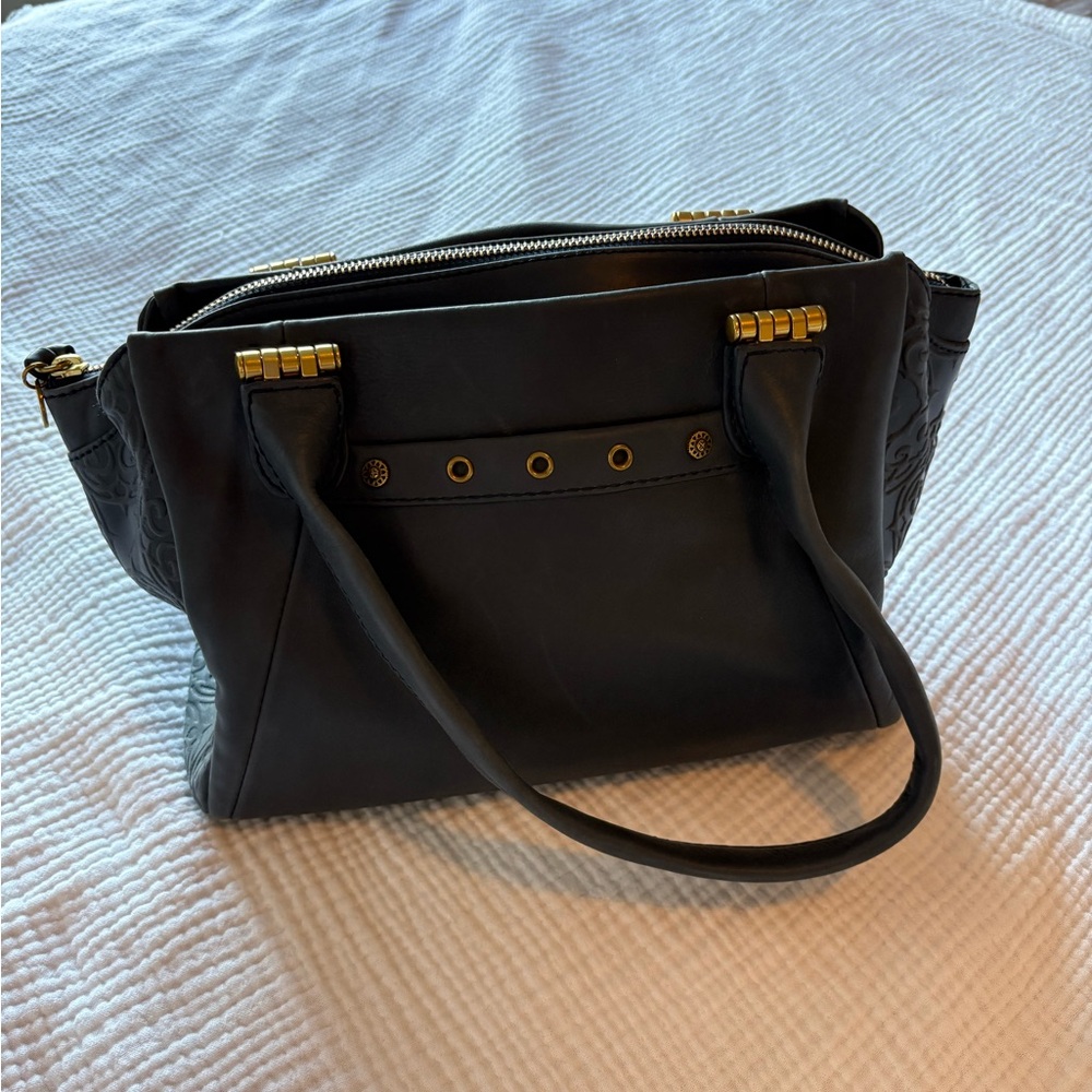 The Sak beautiful leather embossed navy purse